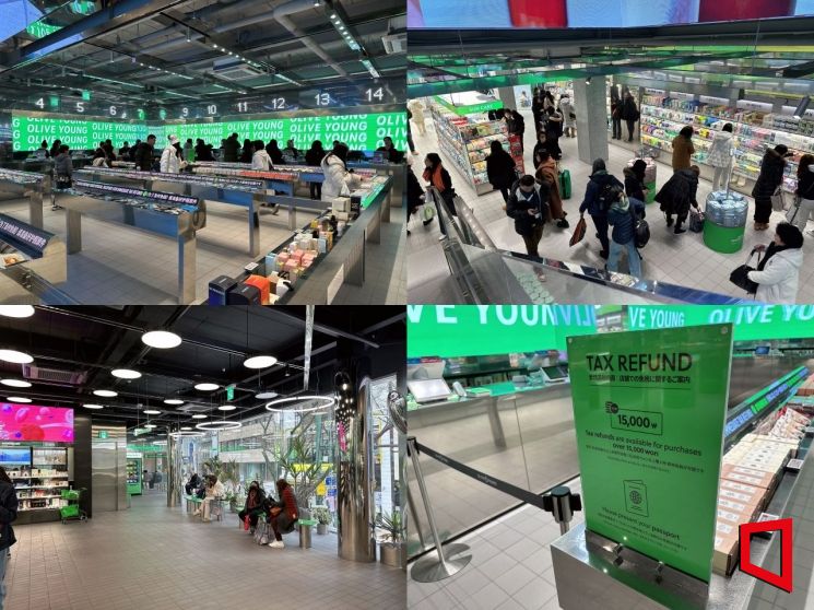 'Myeongdong Olive Young' Bustling... 2,000 Foreigners Visit Daily