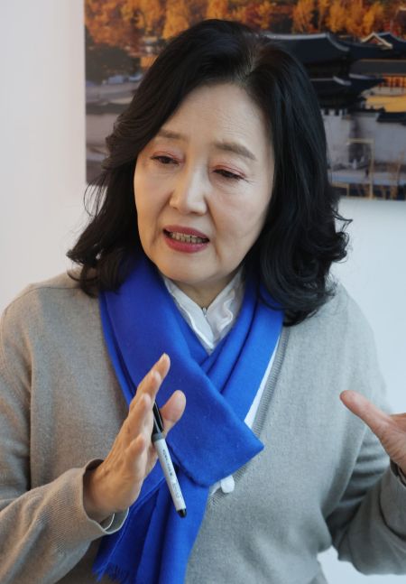 박영선 전 중소벤처기업부 장관.  사진=허영한 기자 younghan@