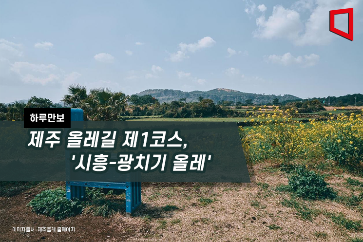 [하루만보]제주 올레길 제1코스, '시흥-광치기 올레'