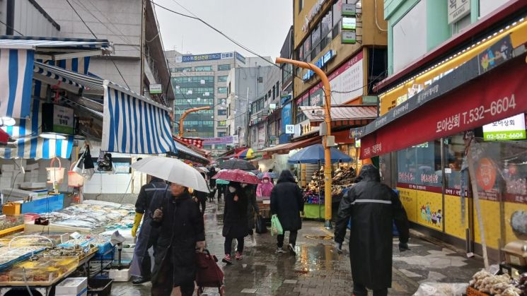 지난 17일 동작구 사당동 남성사계시장 전경.(사진=이동우 기자)