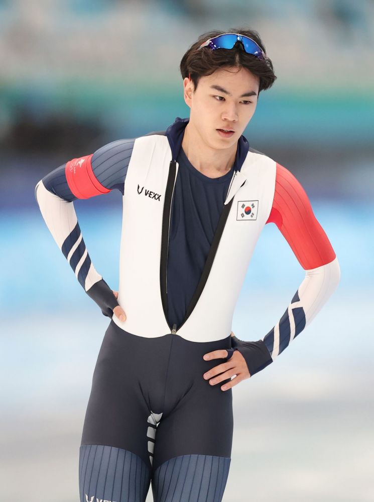 2022 베이징 동계올림픽 스피드스케이팅 남자 1000m에 출전한 김민석(사진출처=연합뉴스)