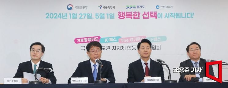 [포토]대중교통 정기권 설명하는 박상우 국토부 장관 