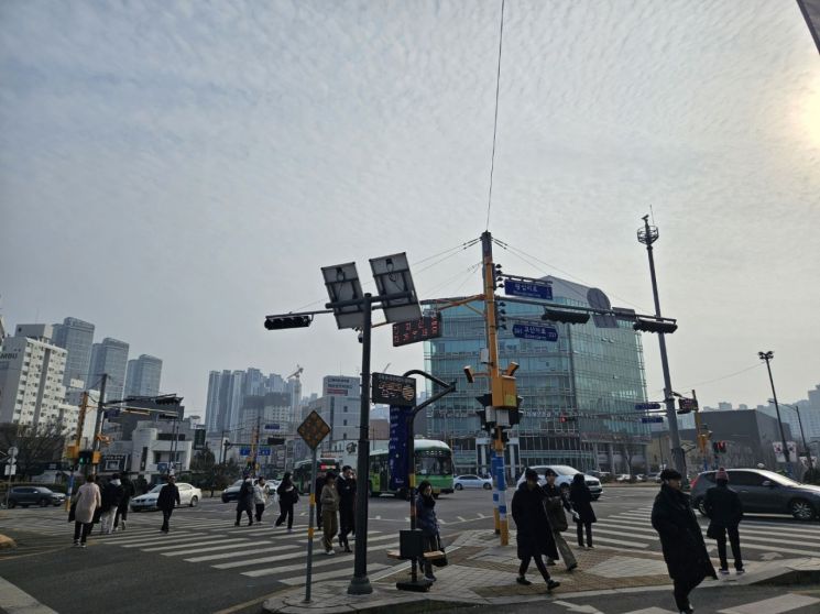 지난달 31일 성동구 왕십리역 인근 모습. (사진=최영찬 기자)