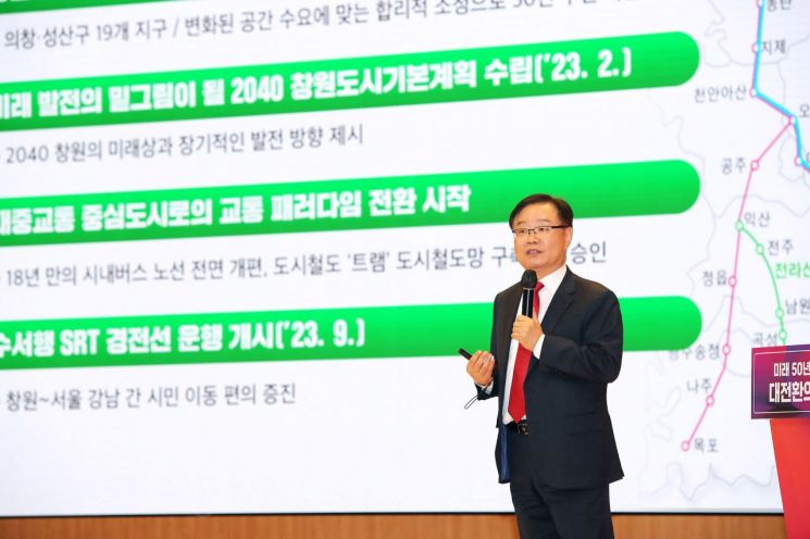 홍남표 창원특례시장, 미래 50년 변화·혁신 시작됐습니다