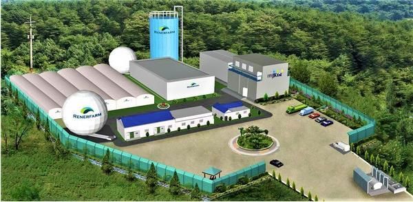 计划在利川市雪城面建设的畜禽粪污联合资源化设施鸟瞰图。利川市提供
