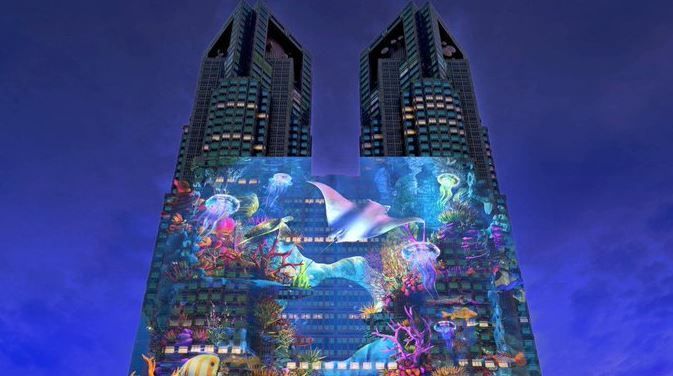Tokyo Metropolitan Government Building to Host 127m Display Show Every Evening... World's Largest Scale