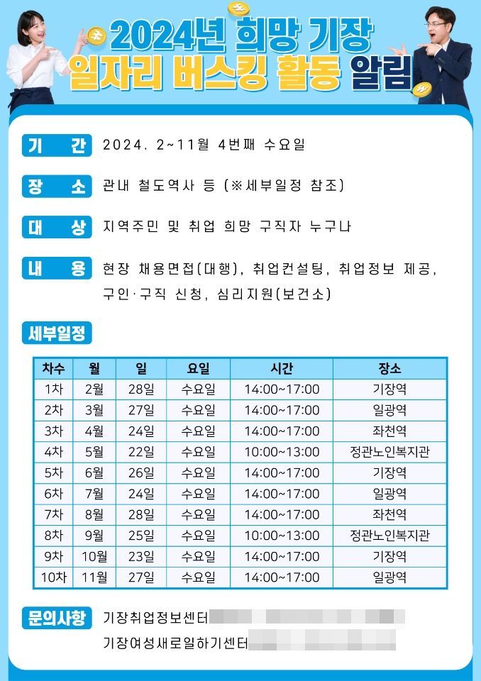 부산 기장군, ‘희망 기장 일자리 버스킹 활동’ 개시