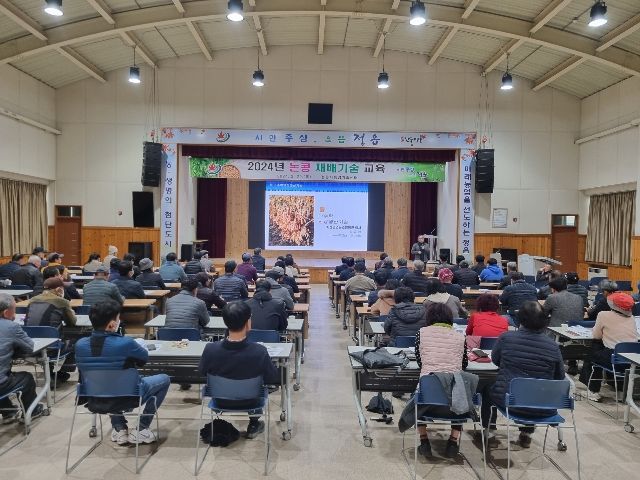 정읍시 농업기술센터 ‘논콩 재배 기술 교육’ 실시