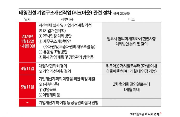 '처리방안' 최종 미제출 태영PF 사업장, '기업개선계획'에 임의 반영 방침