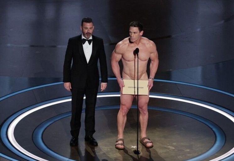 '놀람 주의' 오스카 시상자 존 시나 "다 벗고 나온 진짜 이유는…"