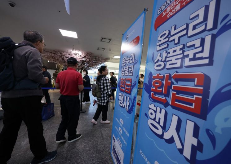 중기부-해수부, 온누리상품권 환급행사 점검