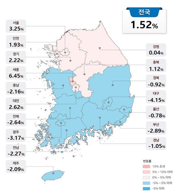2024년 공동주택 공시가격안 현황 / 이미지제공=국토교통부