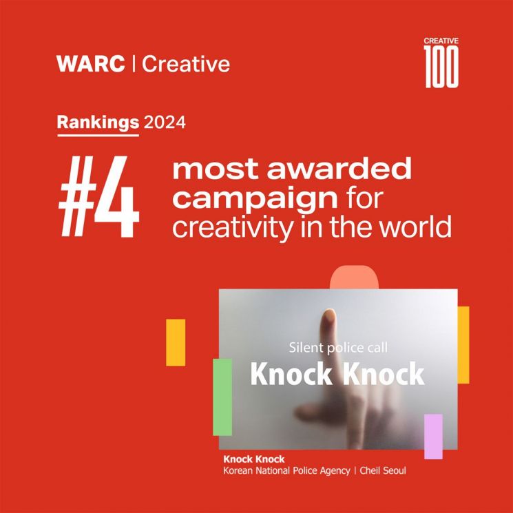 WARC 크리에이티브 랭킹에서 글로벌 4위에 오른 제일기획의 똑똑 캠페인. [이미지제공=제일기획]