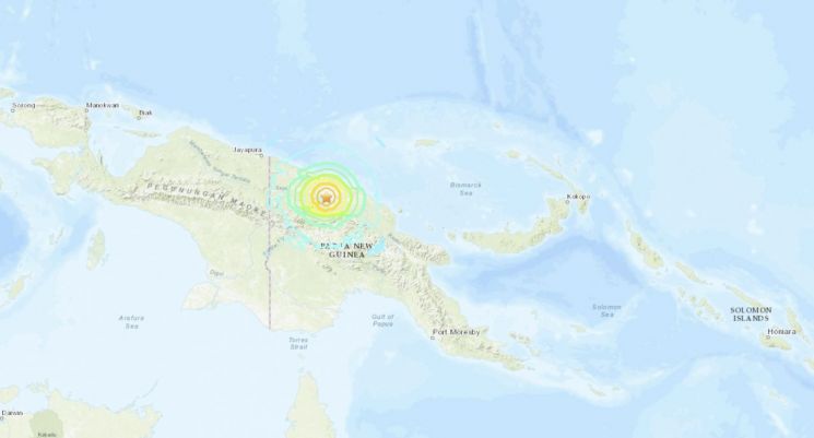 파푸아뉴기니서 규모 6.9 지진 발생…5명 사망·가옥 1000채 파괴