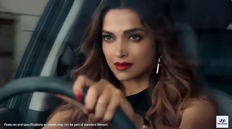 현대차가 인도에서 브랜드 홍보대사로 영입한 발리우드 배우 디피카 파두콘[이미지출처=현대차인디아 유튜브]