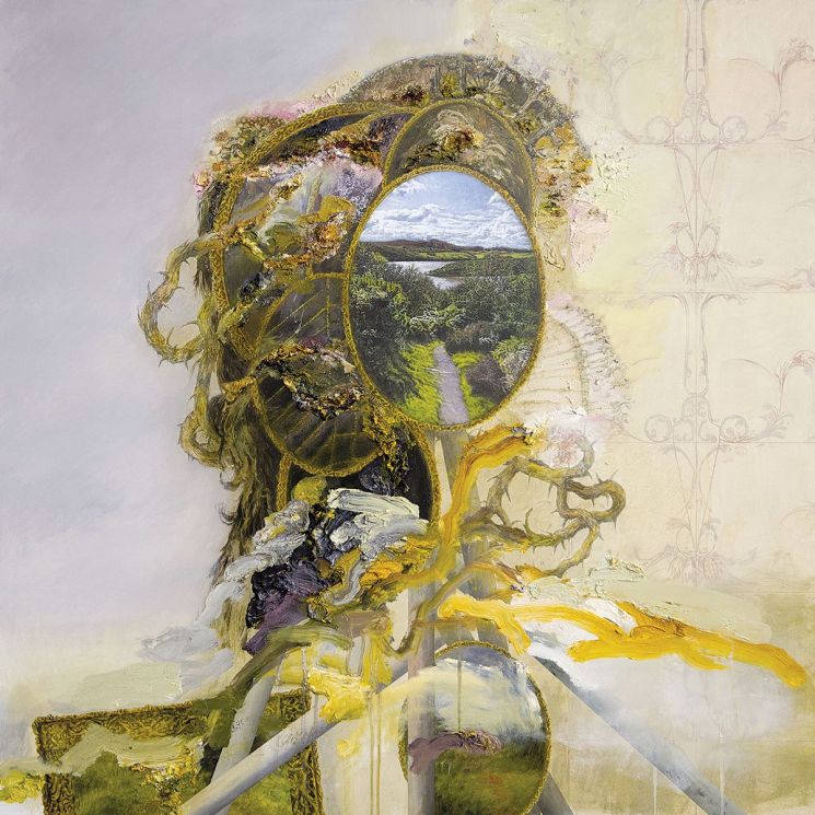 데이비드 킴 휘태커. The Privy (To Look In The Mirror), 2019. Oil and acrylic on primed canvas. 152x152 cm. [사진제공 = 오페라 갤러리]