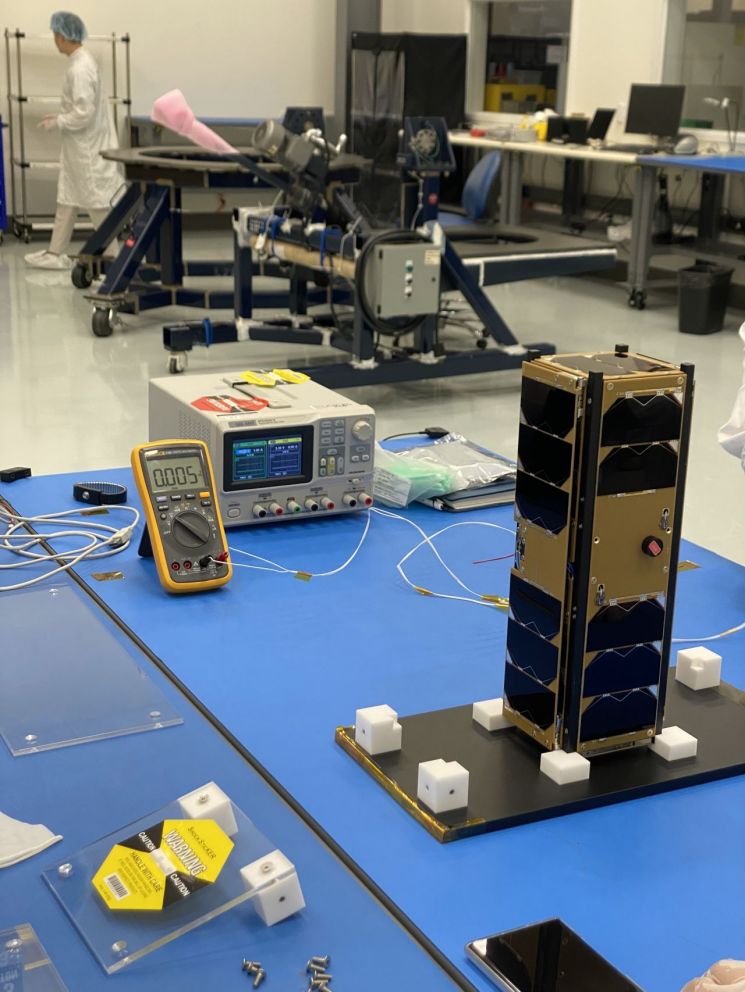 카파샛은 작년 11월 12일 미국 캘리포니아 밴덴버그 우주군 기지에서 스페이스X의 ‘팰컨9’ 로켓에 실려 발사됐다.(사진제공=공군사관학교)