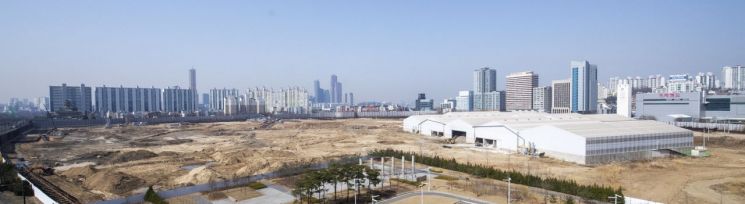 용산국제업무지구 조성 부지 및 주변부 전경