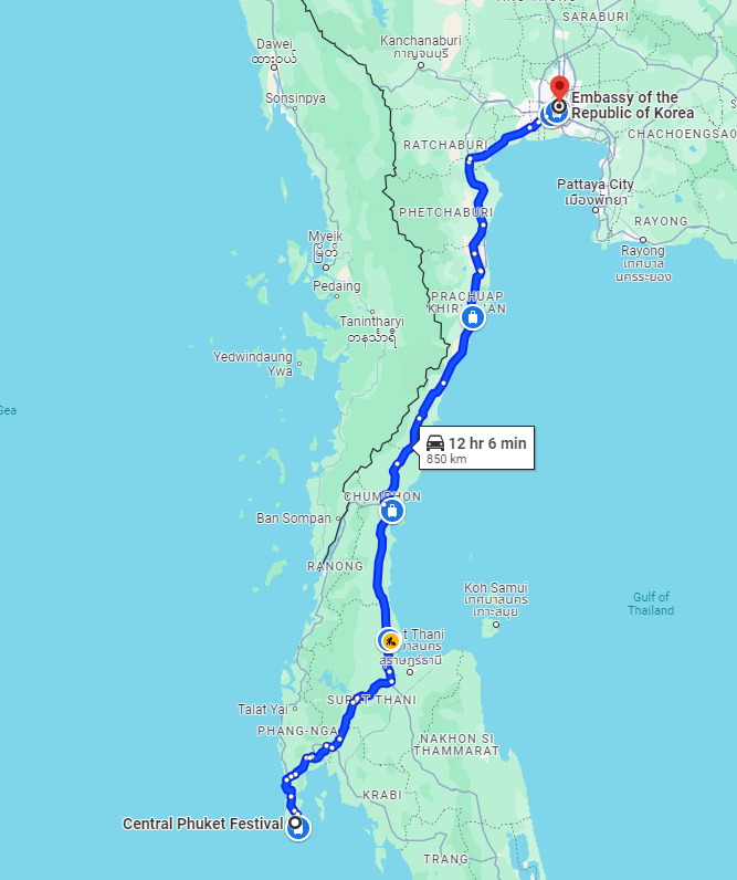 푸껫∼방콕 800㎞ 달려온 가족…"딸과 함께한 3박 4일 재외투표 여행"