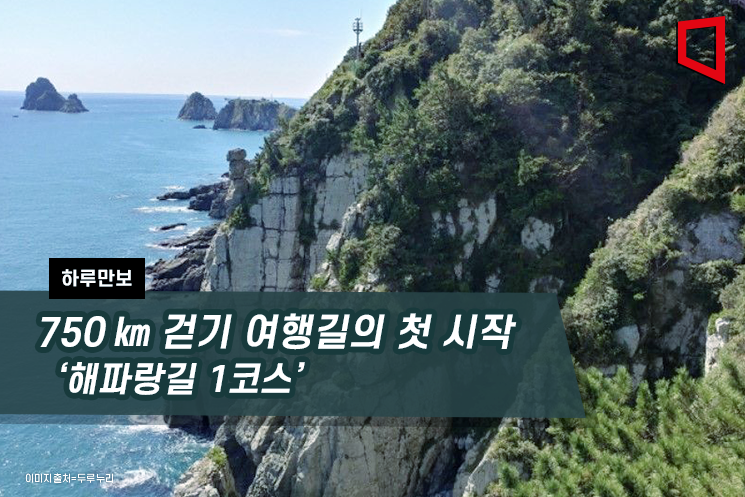 [하루만보]750㎞ 걷기 여행길의 첫 시작 ‘해파랑길 1코스’