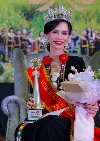 말레이시아 미인대회에서 우승한 비루니카 테린시프 [이미지출처=페이스북]