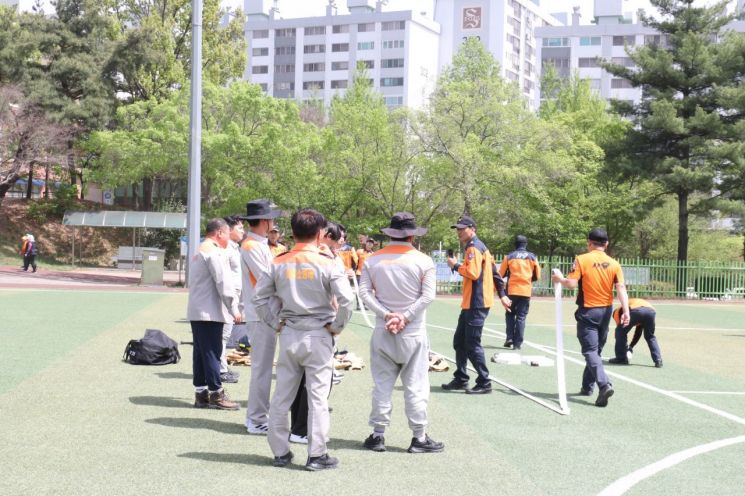 광주 북부소방서 의용소방대, 자체 소방기술경연대회 개최