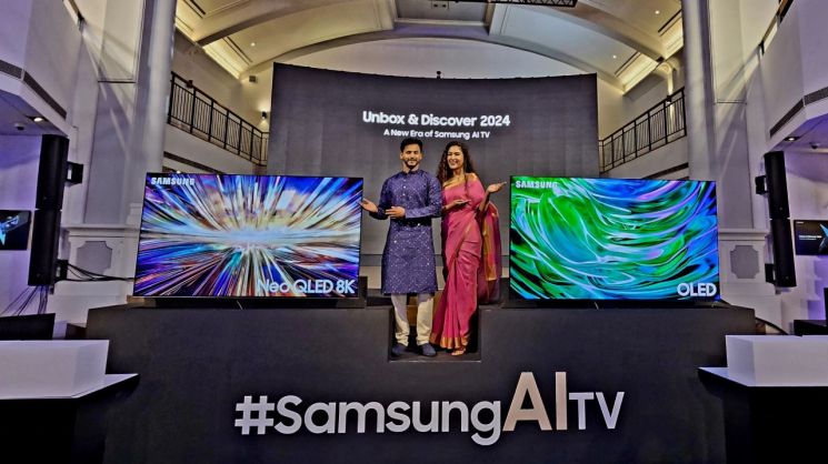 삼성전자, 인도서 'AI TV' 신제품 공개 행사 