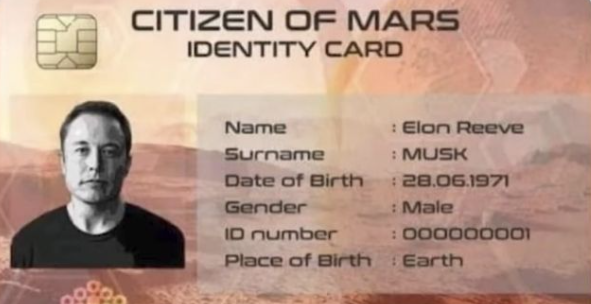 일론 머스크의 화성 시민증을 도용한 B씨. [사진=KBS '추적 60분' 갈무리]