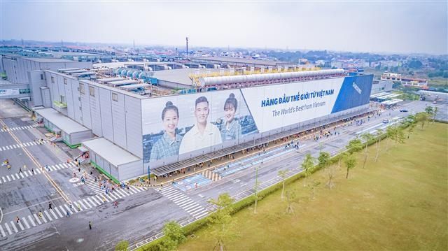 삼성이 2013년 베트남 타이응우옌성에 설립한 전자제품 생산 공장 전경. [이미지출처=삼성전자]