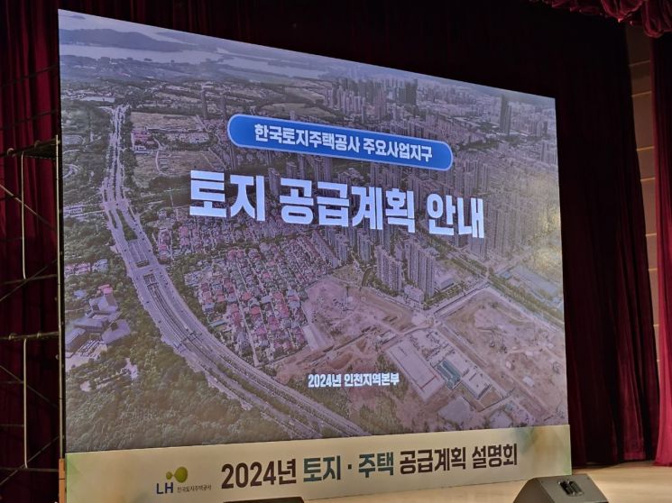 한국토지주택공사(LH)가 26일 연 ' '2024년 토지·주택 공급계획 설명회' 사진. [사진=박승욱 기자]