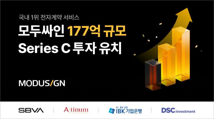 모두싸인, SBVA·에이티넘인베스트먼트 등에서 177억원 투자 유치 
