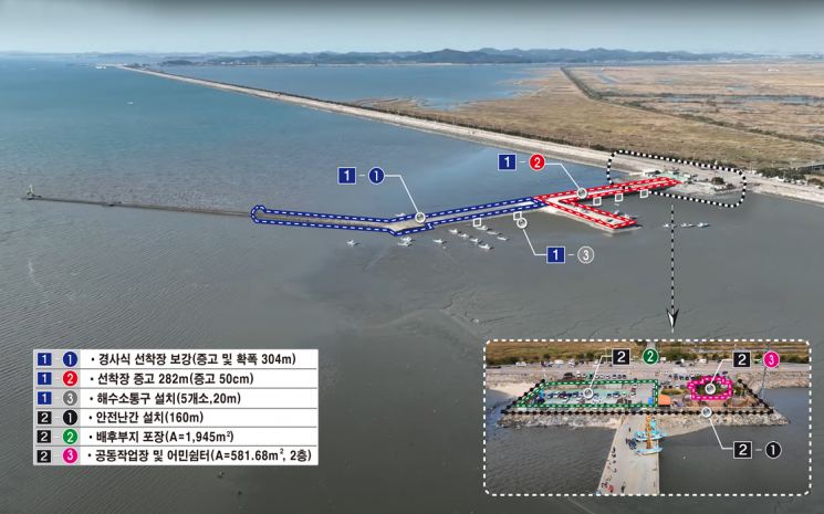 화성시 매향항 어촌신활력증진사업 사업 계획도