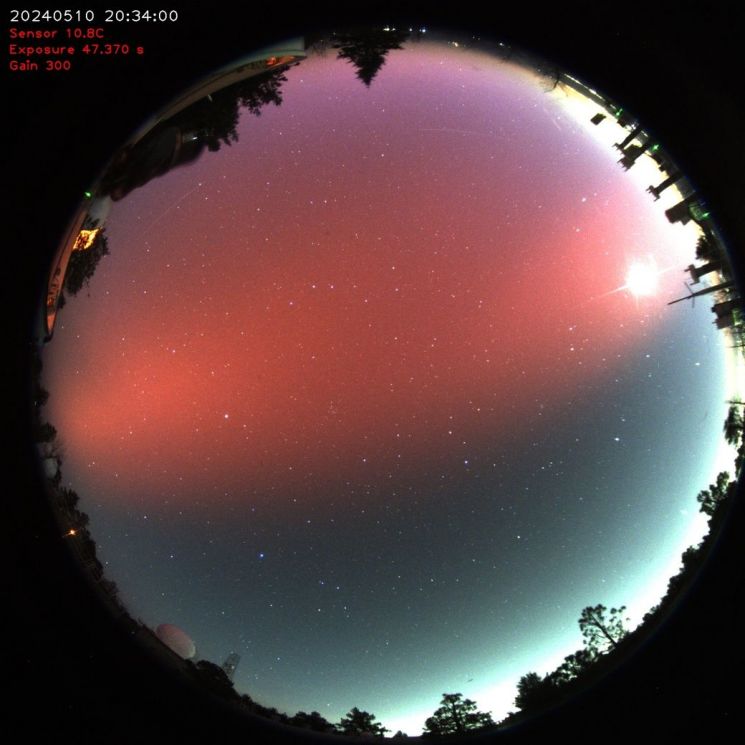 한국에서도 발생한 오로라‥"오늘밤 관측은 어려워"