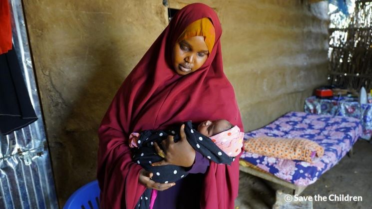 세이브더칠드런 지원을 통해 병원에서 출산한 소말리아 여성
[사진출처=세이브더칠드런 제공]