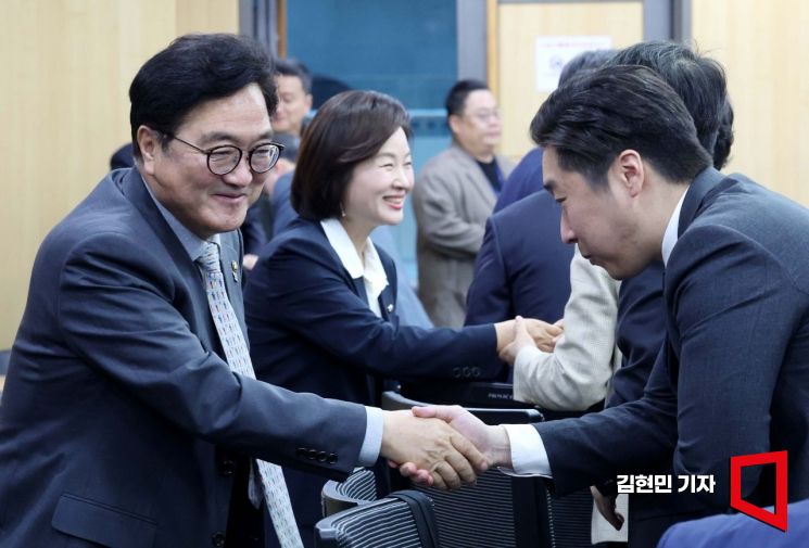 [포토] 22대 당선인 학습모임 참석하는 우원식