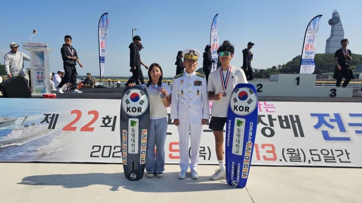 동명대, 제22회 해군참모총장배 전국요트대회 남녀 은메달