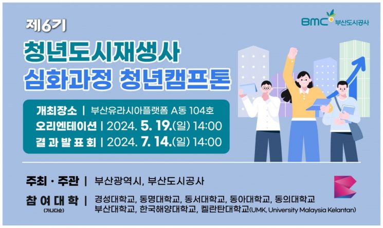 부산도시공사, 6기 청년도시재생사 청년캠프톤 개최