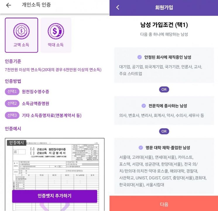 '원천징수 첨부'하고 연봉 2억 증명…평범하면 광속탈락, 결혼·데이트앱
