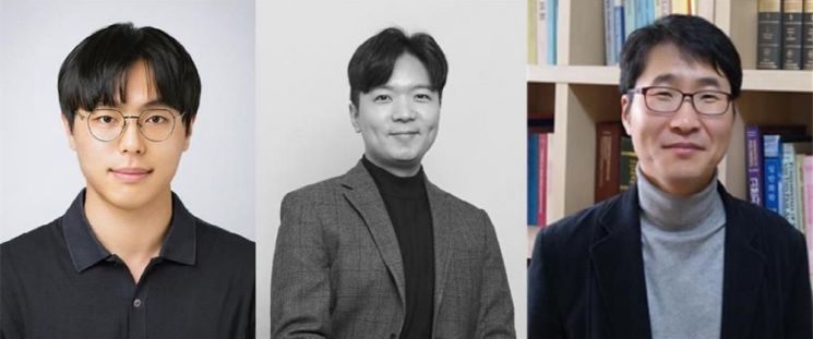 (왼쪽부터) 임준섭 박사과정생, 김재민 교수, 이준엽 교수[사진제공=중앙대학교]