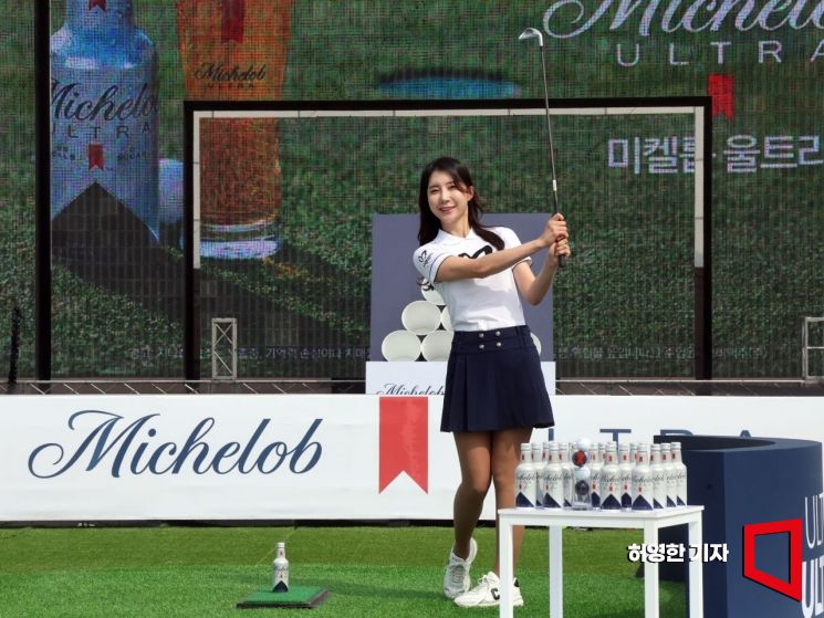 [포토] '울트라 샷 챌린지' 참가한 최예지 프로