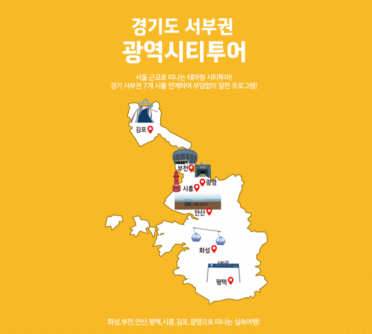 경기도 서부권 광역시티투어버스 참여 지역