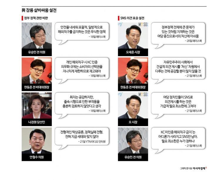 '직구 규제'가 촉발한 오세훈 유승민 한동훈의 힘겨루기