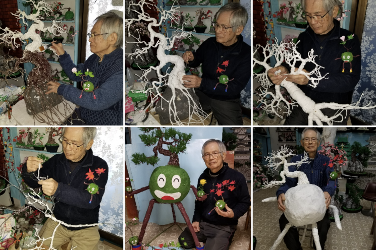 [일본人사이드]70세에 재능발견…티슈공예로 스타된 76세 할아버지