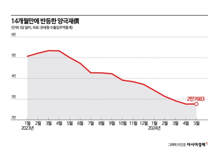 14개월만에 반등한 양극재價…수익성 개선 시그널될까