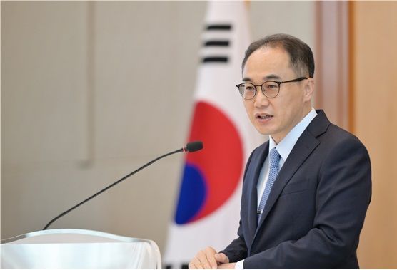 이원석 검찰총장이 3일 오후 서울 서초동 대검찰청에서 열린 수도권 전입 고검검사 전입인사 행사에서 발언하고 있다. 사진=대검찰청 제공