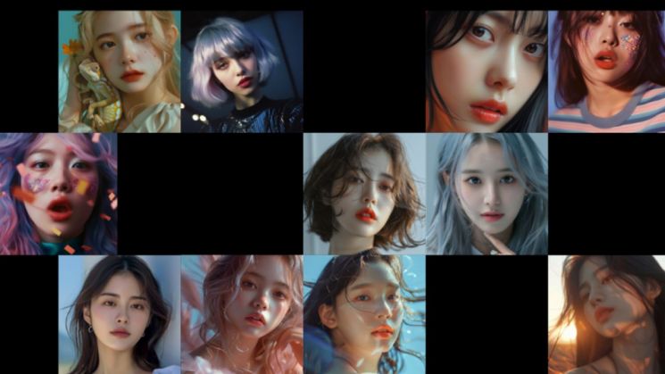 [펄스나인의 딥리얼 AI 기술을 활용해 제작된 세계 최초의 K팝 가상 아이돌 걸그룹 (사진제공 = 펄스나인)]