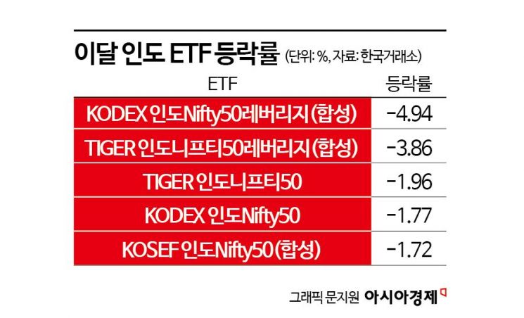 총선에 인도증시 출렁…개인은 인도 ETF 저가매수 '성장성 베팅'