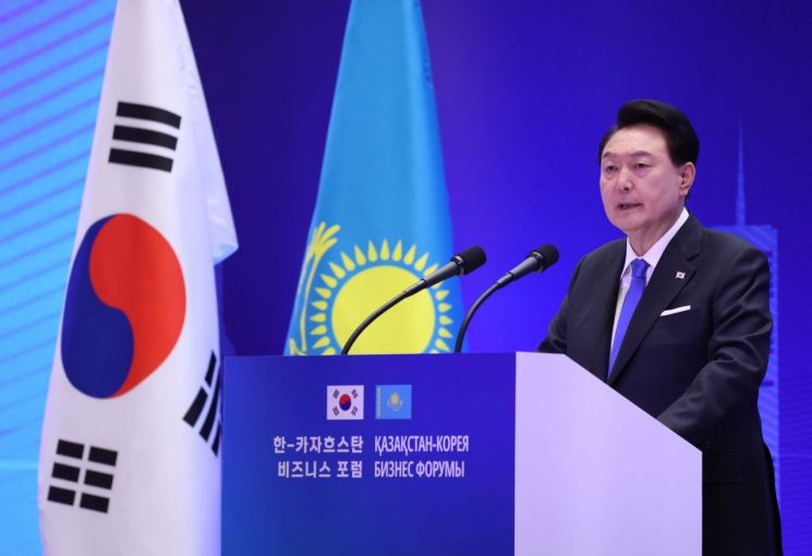 尹, 중앙아와 핵심광물 공급망 협력…'K실크로드' 기반 다졌다(종합)