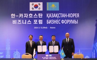 신한銀, 카자흐 경제사절단 참여 "K-금융 확대"