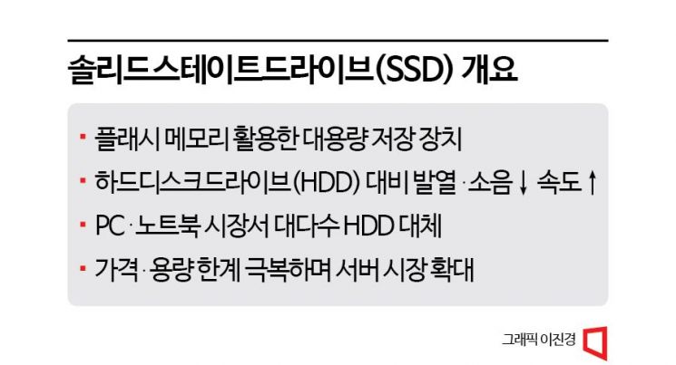 [피스앤칩스]AI 효과로 SSD 날았다…QLC 낸드 수요 기대감